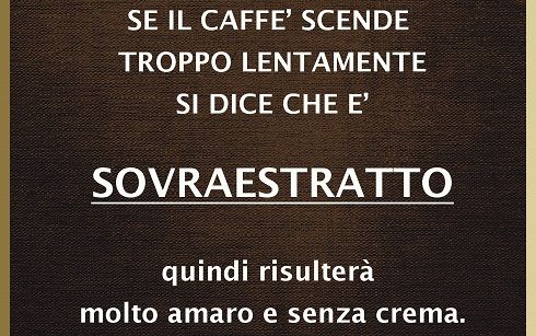 Il caffè espresso sovraestratto